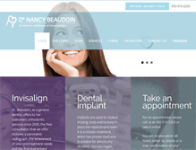 Tablet Screenshot of dentisterienancybeaudoin.com